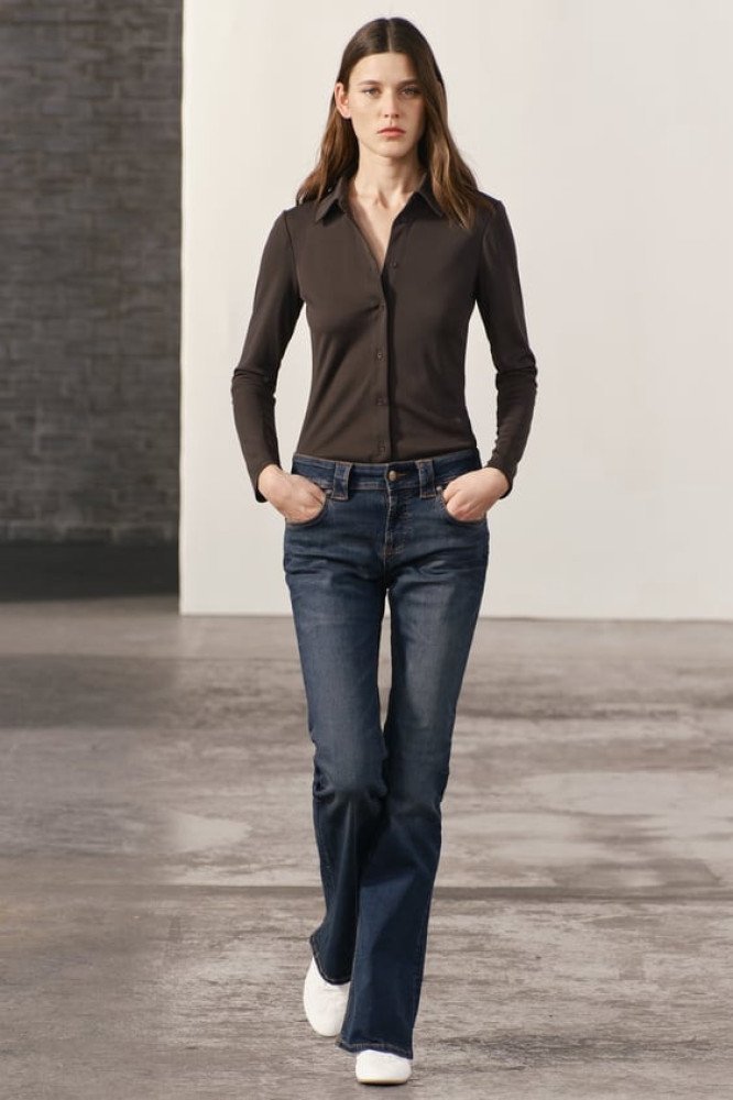ZW COLLECTION BOOTCUT LOW WAIST JEANS