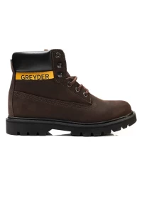 Greyder -Men's Brown Genuine Leather Casual Boots