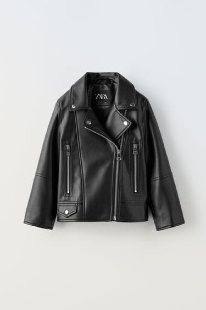 FAUX LEATHER BIKER JACKET